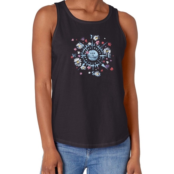 NWT Life Is Good Women's High-Low
Crusher Tank Top Beauty in All DIRECTIONS - Picture 2 of 9